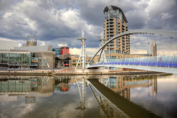 Bâtiments modernes à Manchester Royaume Uni — Photo