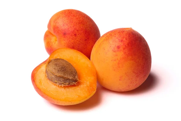 stock image Apricots on white