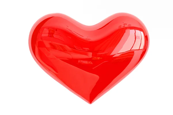 3d glass heart — Stock Photo, Image