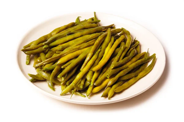 Asparagus bean in the plate — Stock Photo, Image