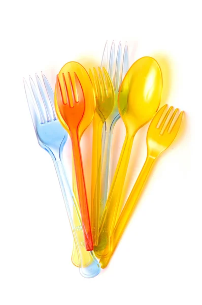 stock image Colored forks and spoons