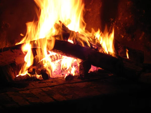 Forró égő tűzhely — Stock Fotó