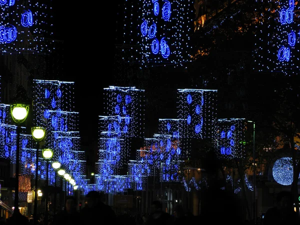Luces de Navidad en la calle Barcelona — Foto de Stock