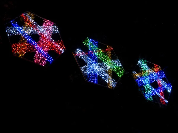 Luces de Navidad en la calle Barcelona — Foto de Stock