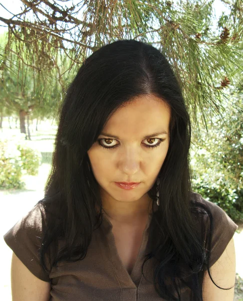 Angry young woman — Stock Photo, Image