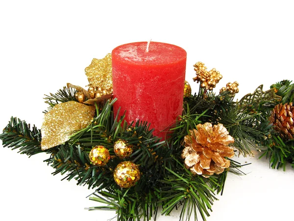 Christmas candle Stock Image