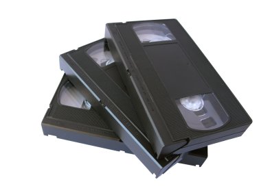 -beyaz izole retro vhs video kaset