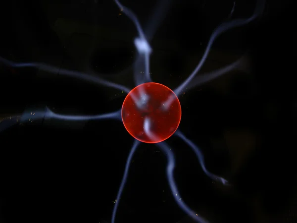 stock image Electricity in a plasma ball at Science Museum of Barcelona