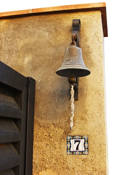Παλιά ντεμοντέ bell ως κουδούνι — Φωτογραφία Αρχείου