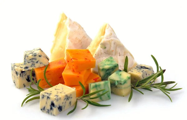 Sada sýrů s plísní a hermelínem — Stock fotografie