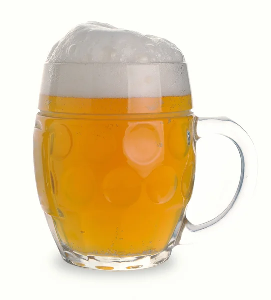Mug of white beer — Stock Photo, Image