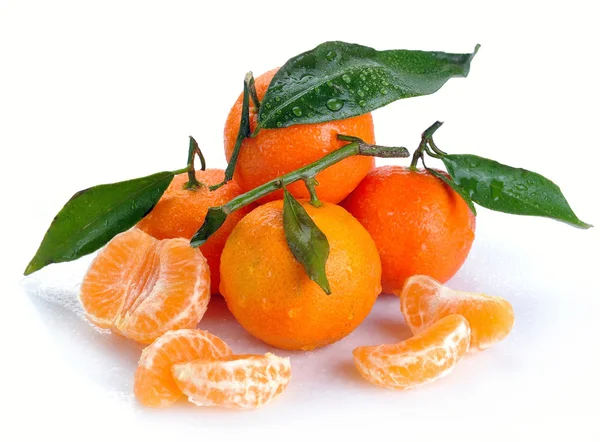 Clementine con segmenti a goccia — Foto Stock