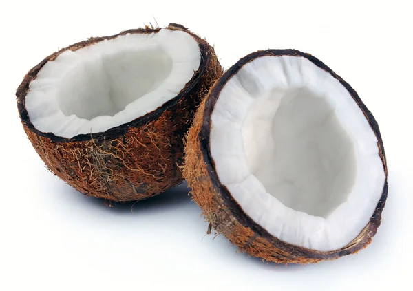 Dos mitades de un coco —  Fotos de Stock