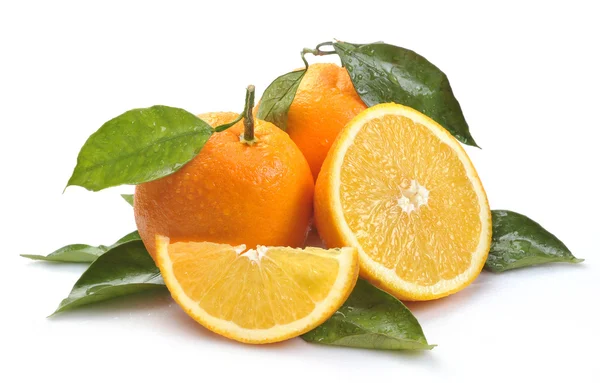 Oranje met segmenten — Stockfoto