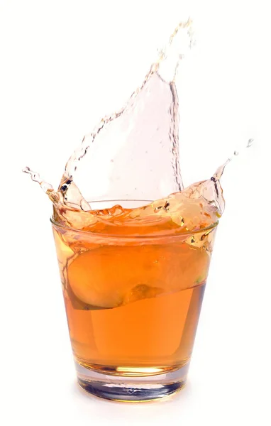 Apple juice splash Stock Photo
