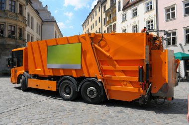 Garbage truck clipart