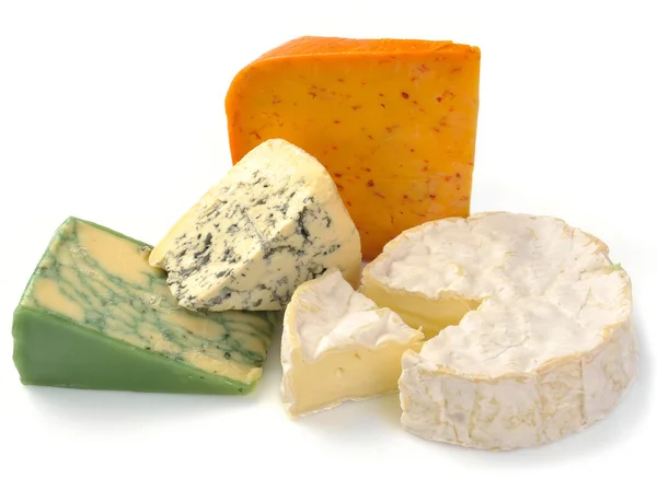 Set of cheese with mold and camemberе — Stock Photo, Image