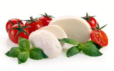 Mozzarella cherry tomatoes clipart