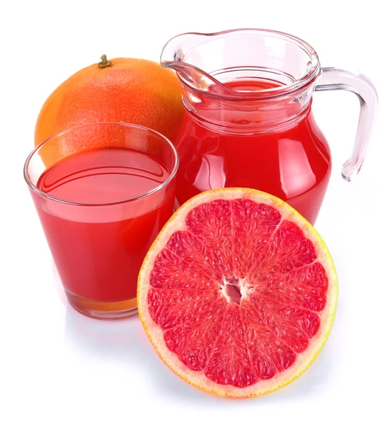 葡萄柚汁和水果 — 图库照片