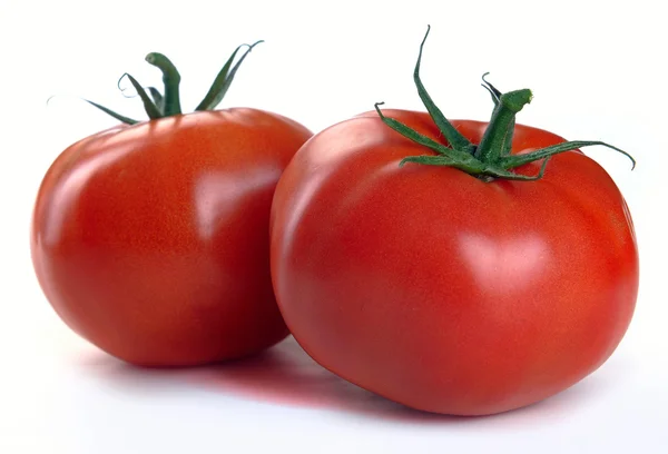 Δύο κόκκινες ντομάτες — Φωτογραφία Αρχείου
