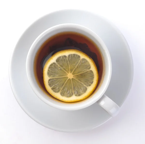 Cup of tea with a lemon — Stock Photo, Image