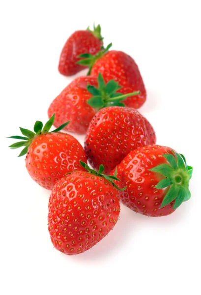 Une poignée de fraises mûres — Photo