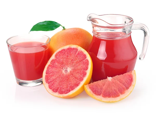 Grapefruitový džus a ovocem — Stock fotografie