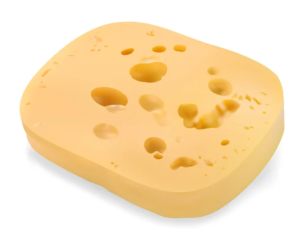 チーズの一部です — ストックベクタ