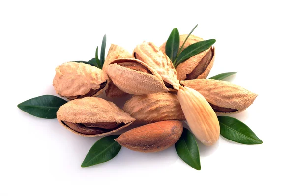 Skupina mandlové ořechy — Stock fotografie