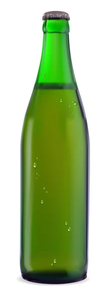 Grüne Flasche Bier — Stockvektor