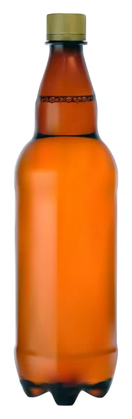 Barna műanyag palack — Stock Vector