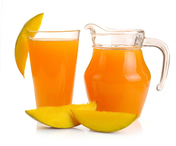 Mango sap en fruit — Stockfoto