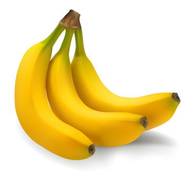 Ripe bananas clipart