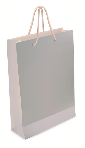 Saco de papel de compras em branco — Vetor de Stock