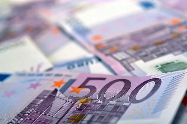 500 eurosedlar pengar — Stockfoto