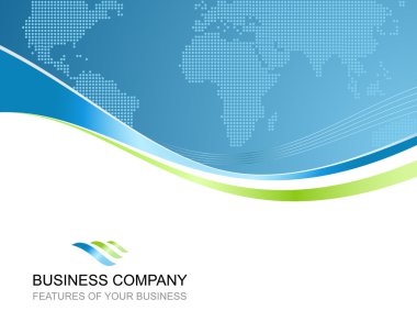 Corporate business template background with logo clipart