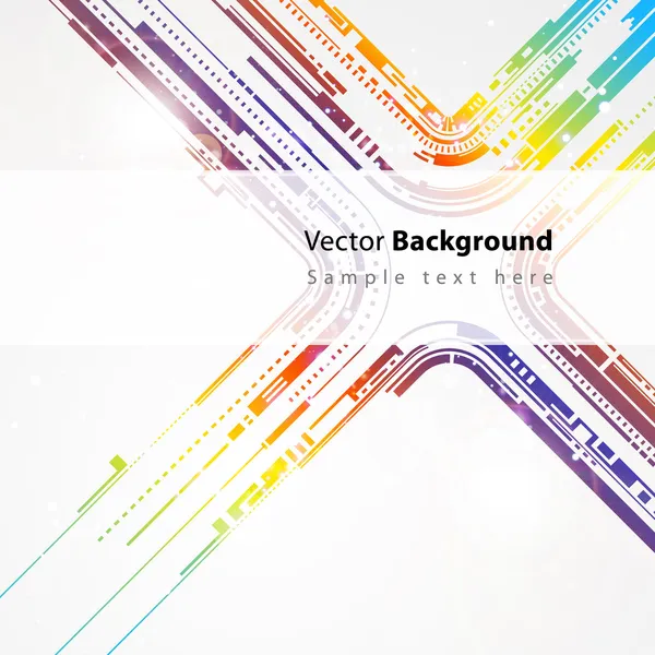 Abstract technology vector line background — Stock Vector
