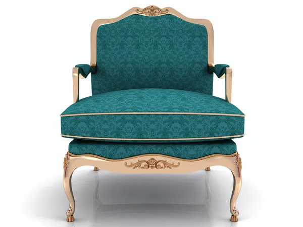 Klassisch stilvoller Sessel isoliert — Stockfoto