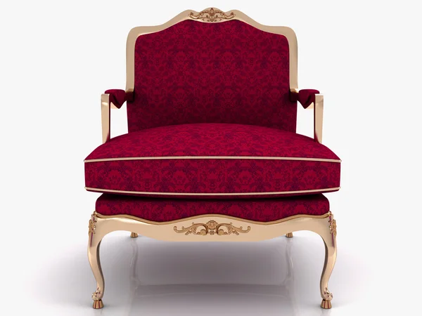 Klassisch stilvoller Sessel isoliert — Stockfoto