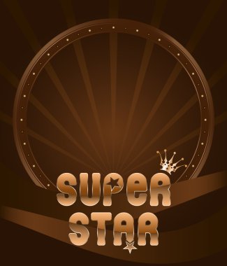 Party shield emblem super star clipart