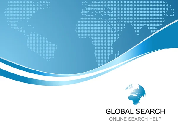 Formación empresarial de la búsqueda global — Vector de stock