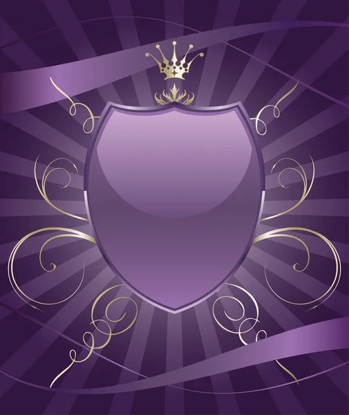 Hermoso partido brillante escudo emblema vector — Archivo Imágenes Vectoriales