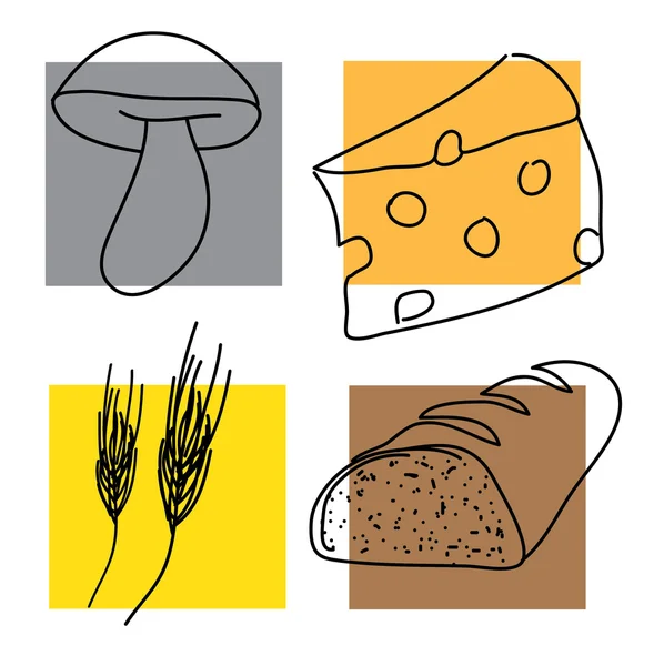 Queso de pan — Archivo Imágenes Vectoriales