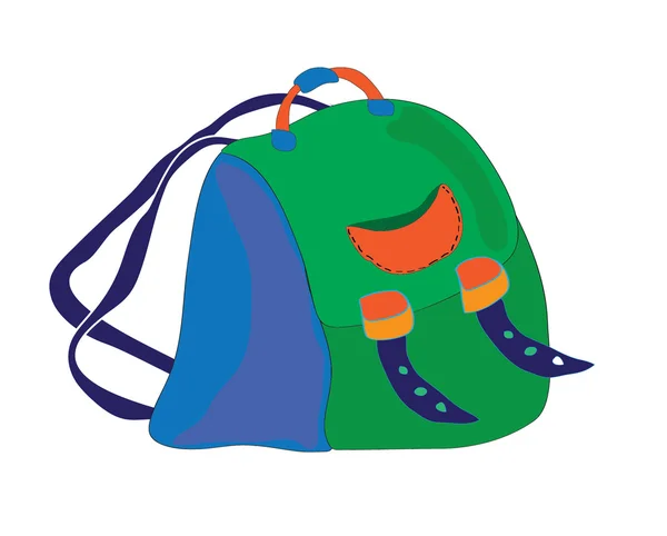 Okul sırt çantası — Stok Vektör