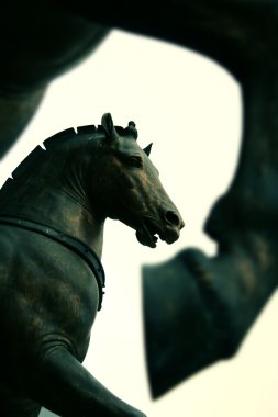 Horses statue on Saint Mark's Cathedral, Venice clipart