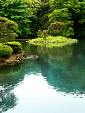 Calm zen lake clipart