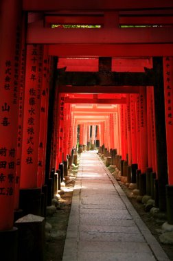 Inari torii gates - Kyoto - Japan clipart