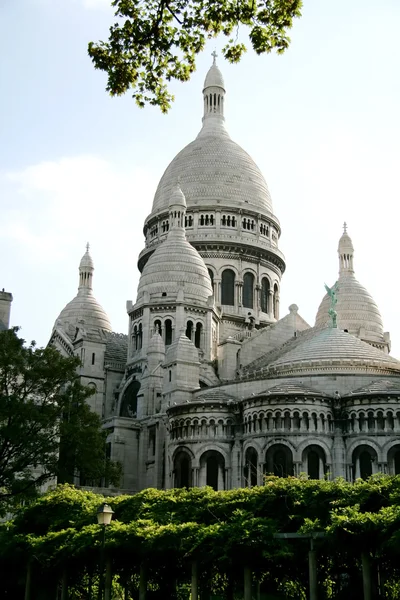 Basilique du Sacré coeur, paris, Fransa - vue gelen parc — Stok fotoğraf