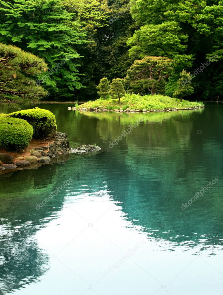 Calm zen lake