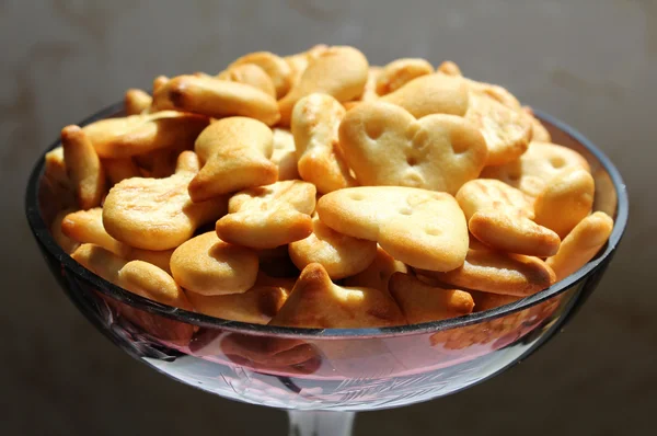 Fish cookie and heart-shaped — Stock Photo, Image
